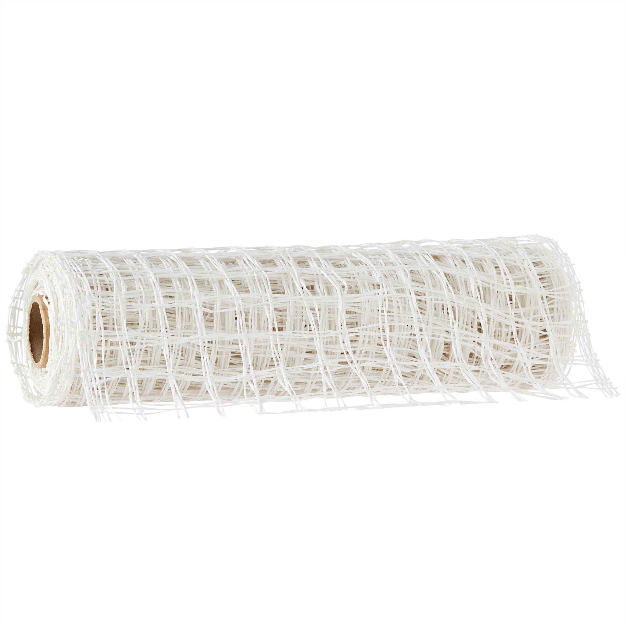 10" x 19ft. White Check Poly Burlap Mesh by Celebrate It™